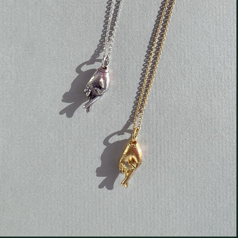 Good Luck Charm Necklace Silver
