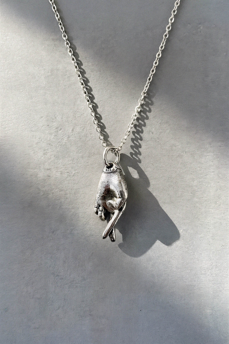 Good Luck Charm Necklace Silver
