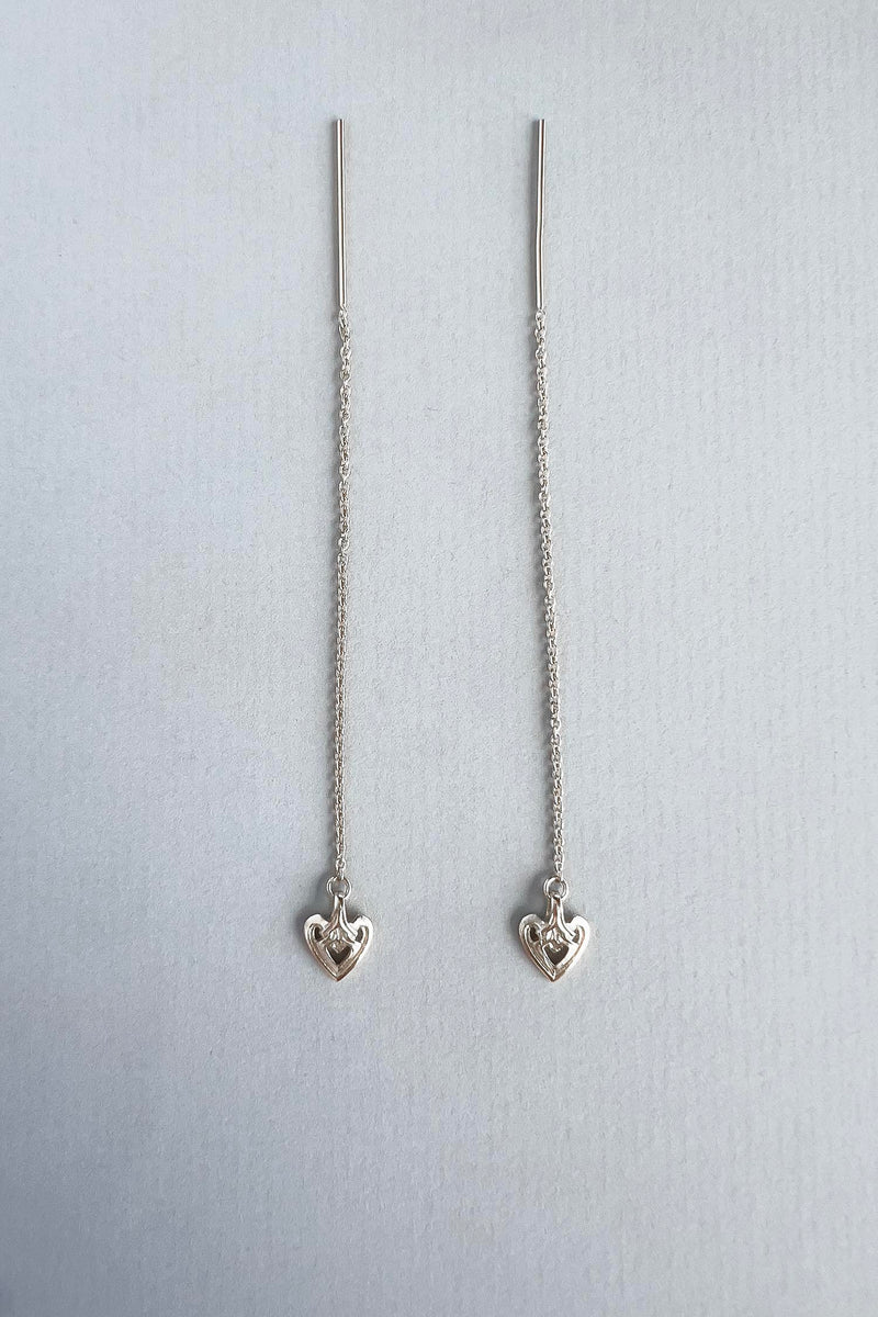 Heart Threaders Silver