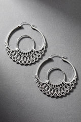 Iris Hoops Silver Large