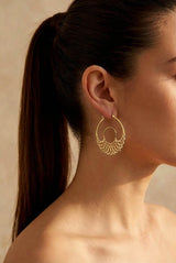 Iris Hoops Gold Small