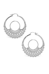 Iris Hoops Silver Large