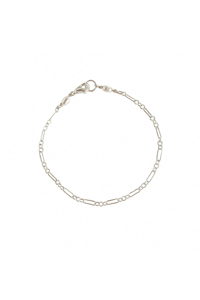 Lily Chain Bracelet Silver