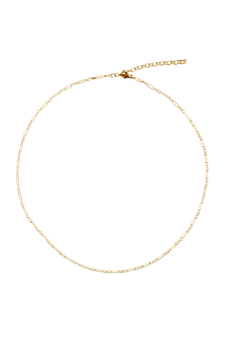Lily Chain Necklace Gold