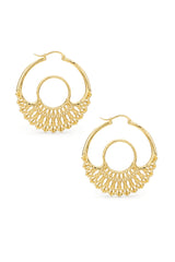 Iris Hoops Gold Medium
