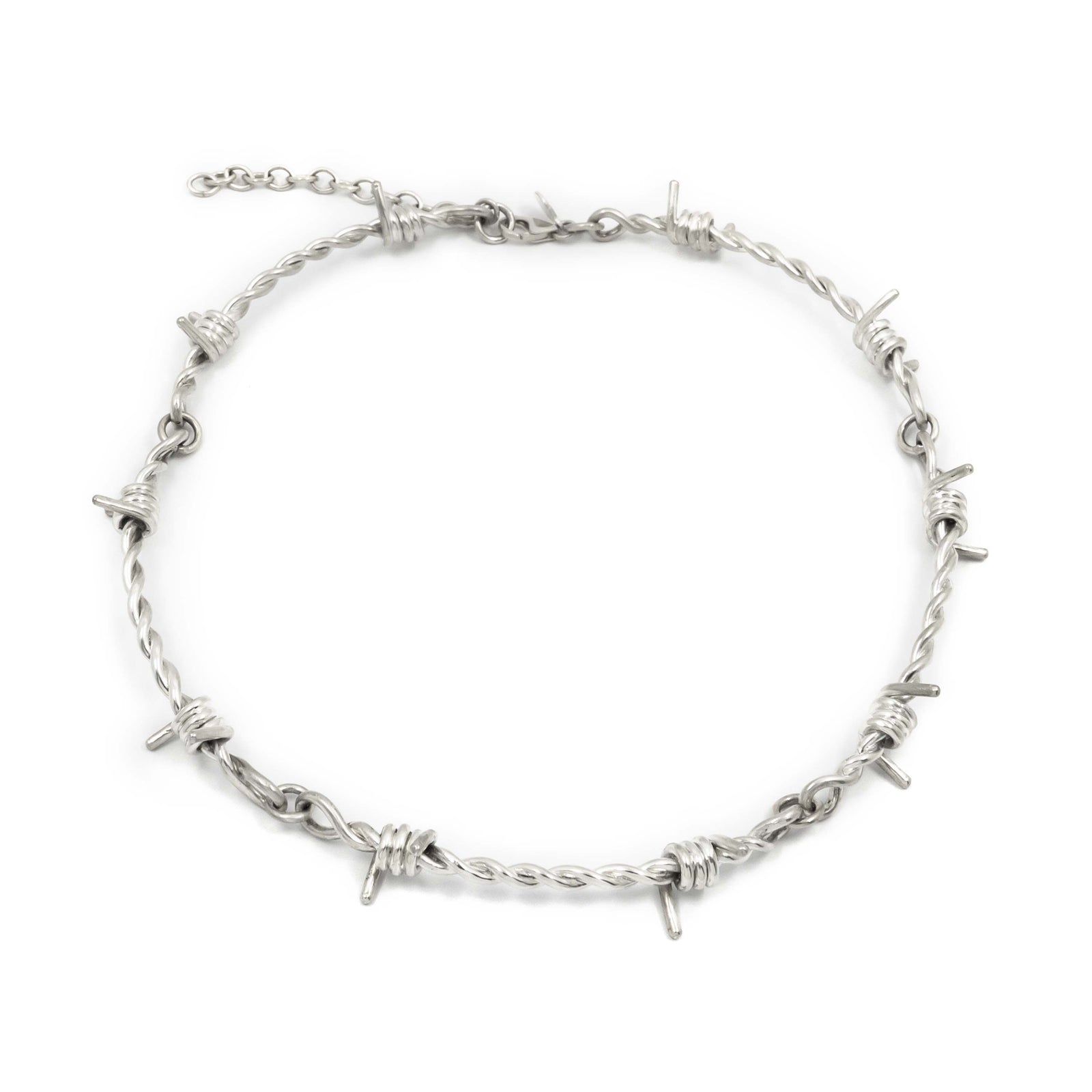 Futaba Hayashi | Barbed Wire Choker in Sterling Silver