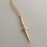 Switchblade Necklace - 14k Yellow Gold