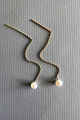 Paloma Pearl Threaders Gold