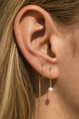 Paloma Pearl Threaders Gold