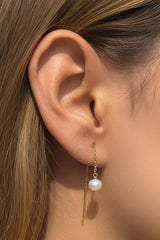 Paloma Pearl Threaders Gold