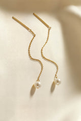 Paloma Pearl Threaders Gold