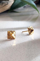 Pyramid Studs Gold