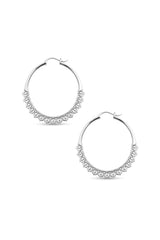 Calla Hoops Silver Small