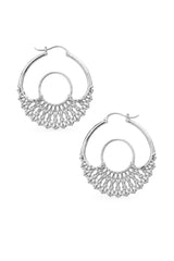 Iris Hoops Silver Small