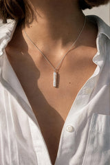Nora Pearl Necklace Silver