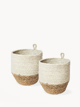 Amari Loop Bin - Natural (Set Of 2) - ourCommonplace