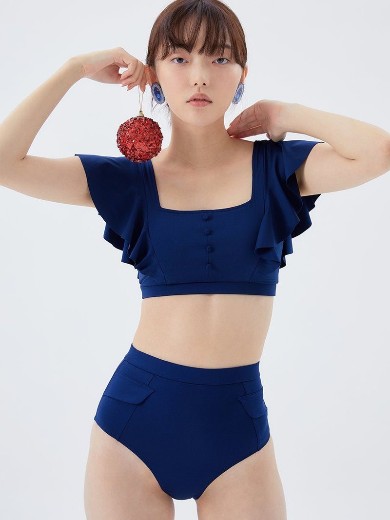 Jelly Candy + High-Waisted Pocket Bottom Navy - ourCommonplace