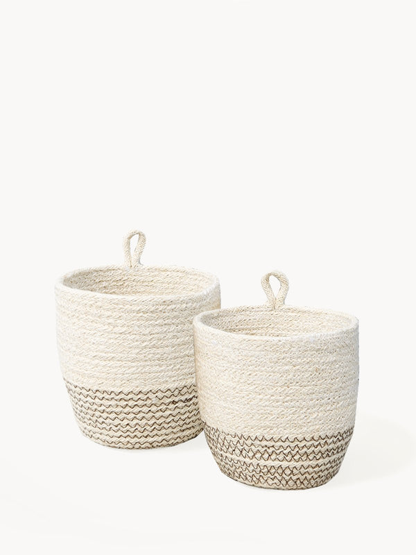 Amari Loop Bin - Brown (Set Of 2) - ourCommonplace