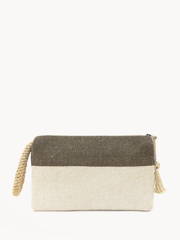 Block A Clutch - Brown - ourCommonplace