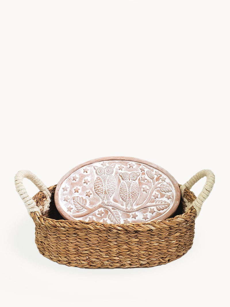 Bread Warmer & Basket - Owl Oval - ourCommonplace