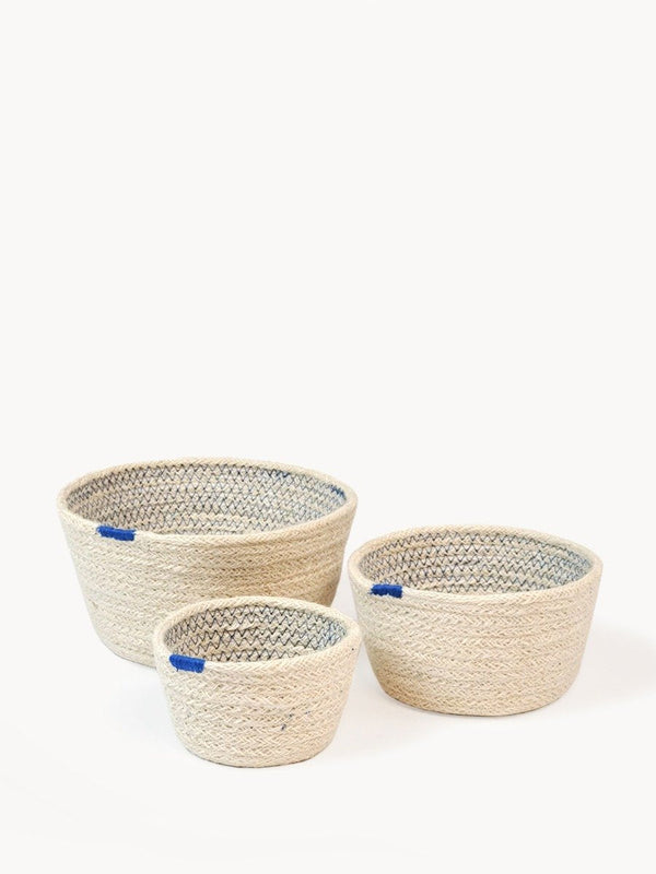 Amari Bowl - Blue (Set Of 3) - ourCommonplace