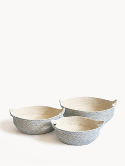 Amari Fruit Bowl - Blue (Set Of 3) - ourCommonplace