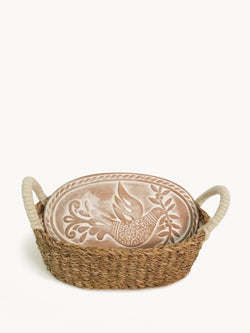 Bread Warmer & Basket - Bird Oval - ourCommonplace