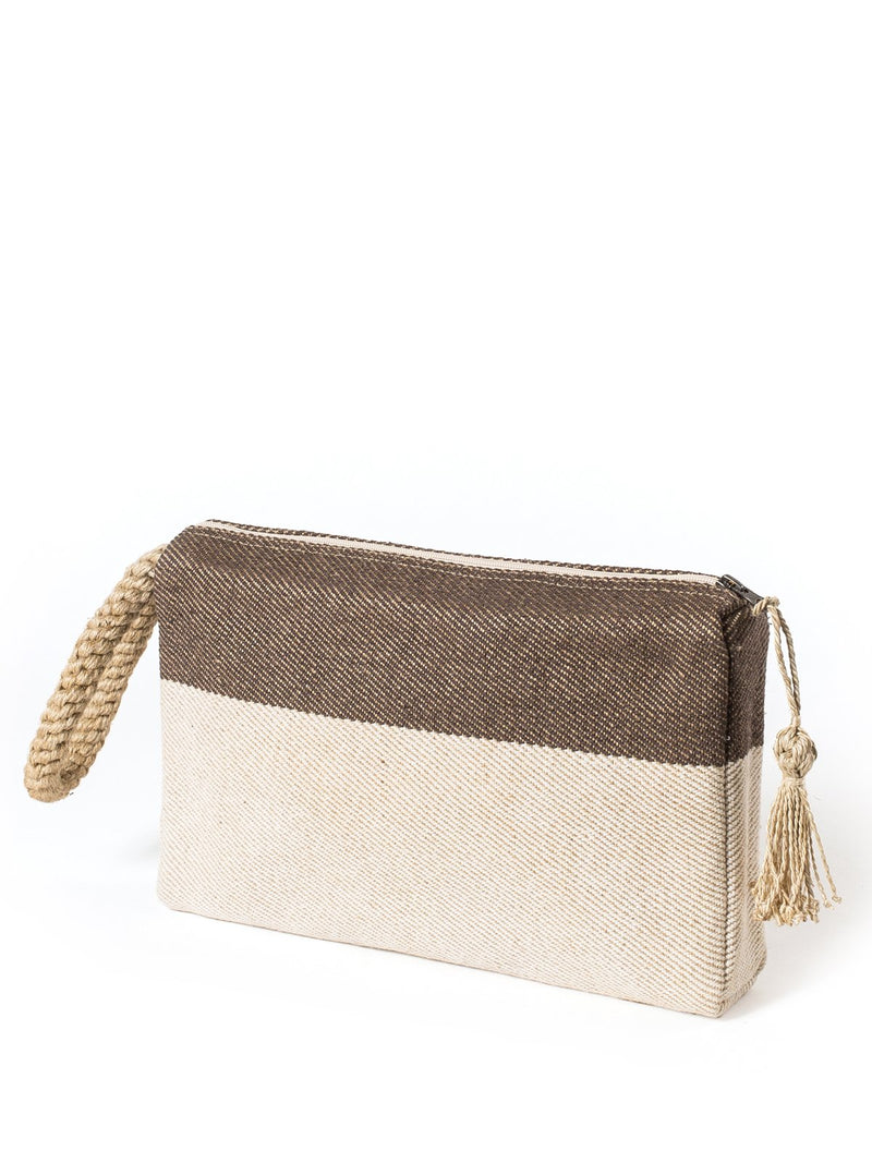 Block A Clutch - Brown - ourCommonplace