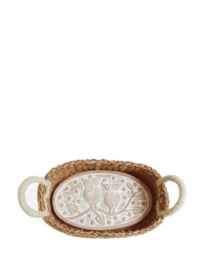 Bread Warmer & Basket - Owl Oval - ourCommonplace