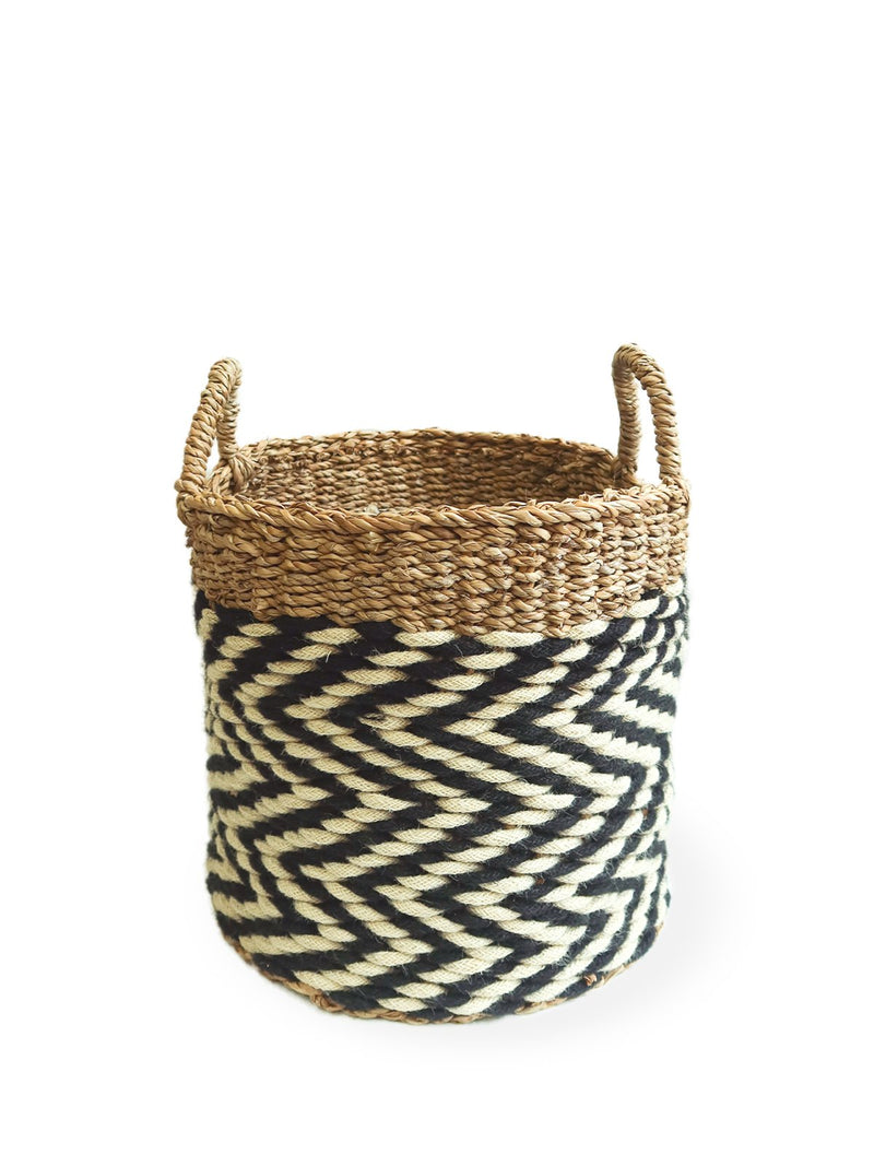 Ula Zigzag Basket (Set Of 3) - ourCommonplace