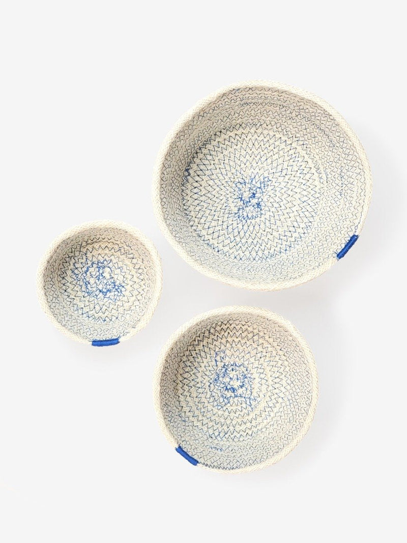 Amari Bowl - Blue (Set Of 3) - ourCommonplace