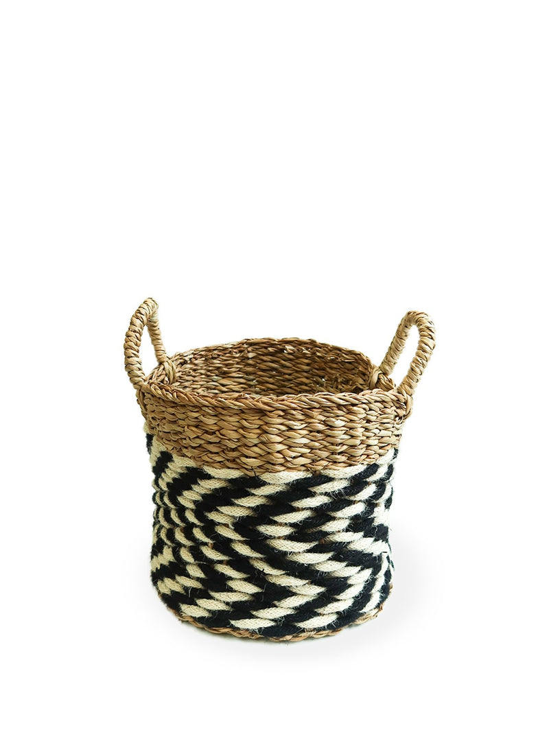 Ula Zigzag Basket (Set Of 3) - ourCommonplace