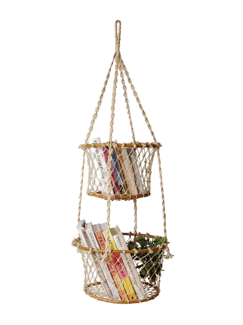 Jhuri Double Hanging Basket - ourCommonplace