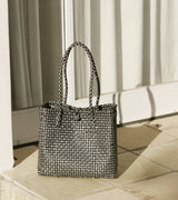 Toko Bazaar Woven Tote Bag - In Black - ourCommonplace