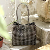 Toko Bazaar Woven Tote Bag - In Black - ourCommonplace