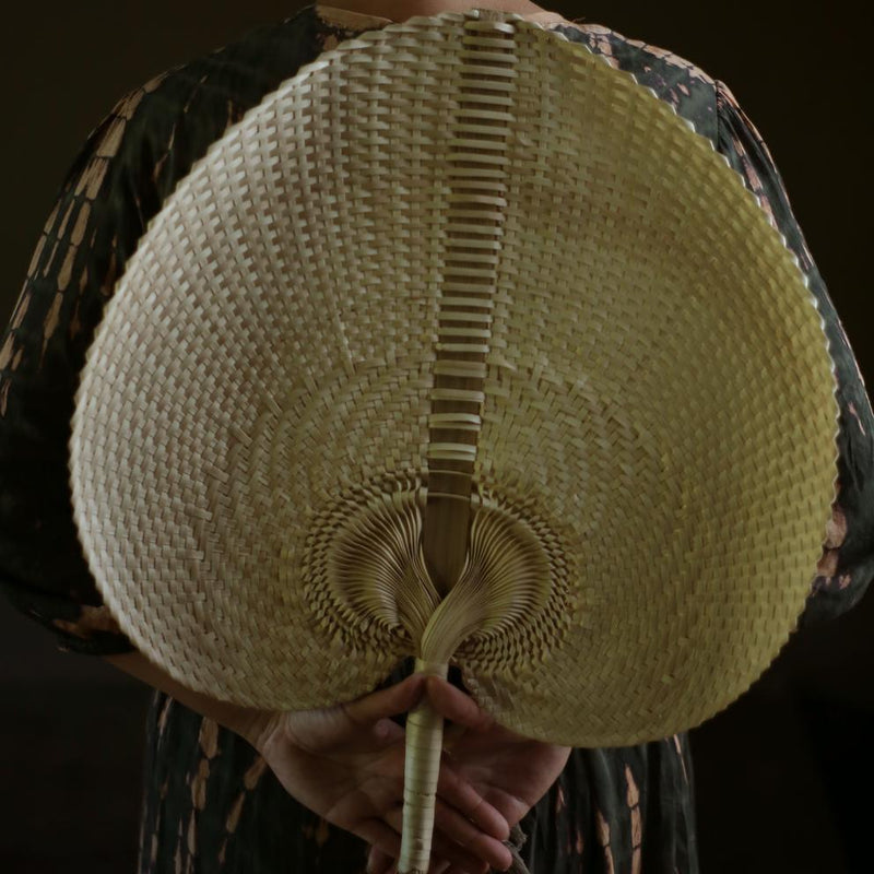 Balinese Woven Hand Fan "Ono" - ourCommonplace