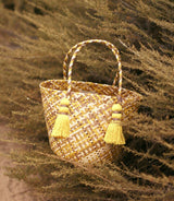 Coco Palm Straw Bag - Lemonade - ourCommonplace