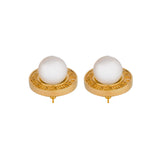 QED Pearl Earrings GOLD - ourCommonplace