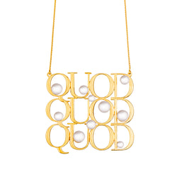 Triple QUOD Necklace - ourCommonplace