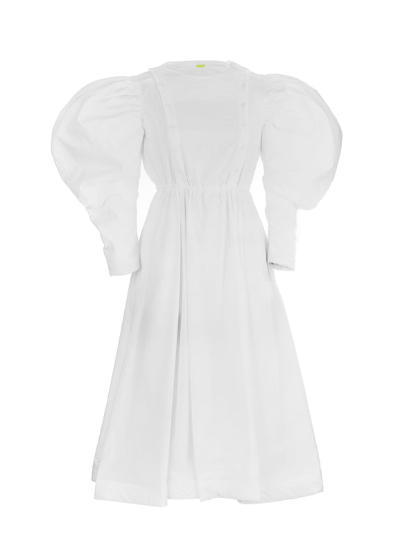 WOLF WING SHIRT DRESS WHITE - ourCommonplace