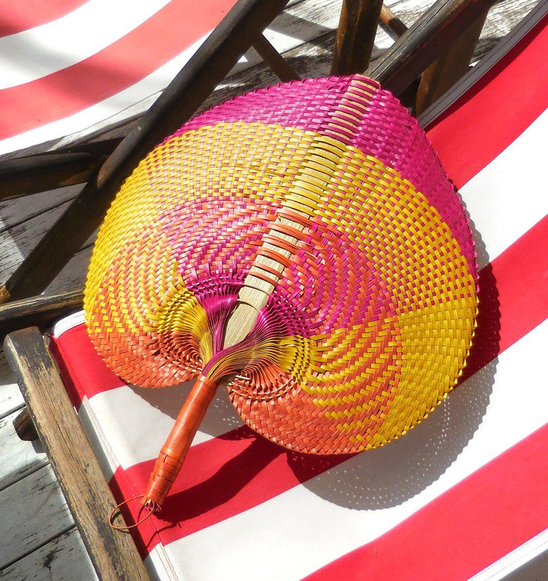 Balinese Woven Hand Fan "Cakra" - ourCommonplace