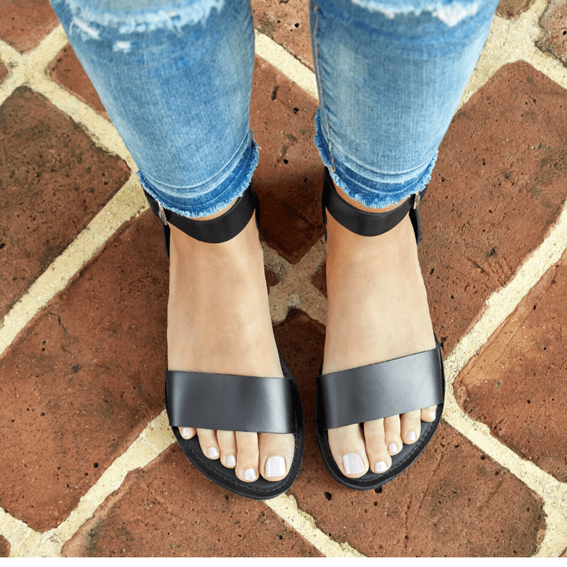 The Camila Leather Flatform Sandal - ourCommonplace