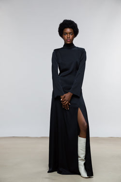 Lana Dress / Black Silk - ourCommonplace