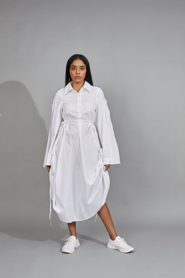 CLASSIC SHIRT DRESS WHITE - ourCommonplace