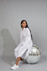 CLASSIC SHIRT DRESS WHITE - ourCommonplace
