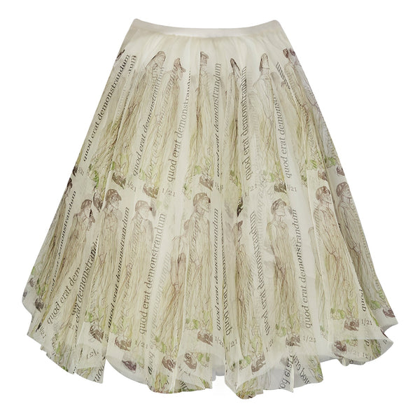 QUOD LABEL PRINT SKIRT - ourCommonplace