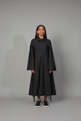 CLASSIC SHIRT DRESS BLACK - ourCommonplace