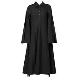 CLASSIC SHIRT DRESS BLACK - ourCommonplace