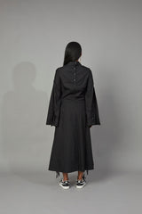 CLASSIC SHIRT DRESS BLACK - ourCommonplace