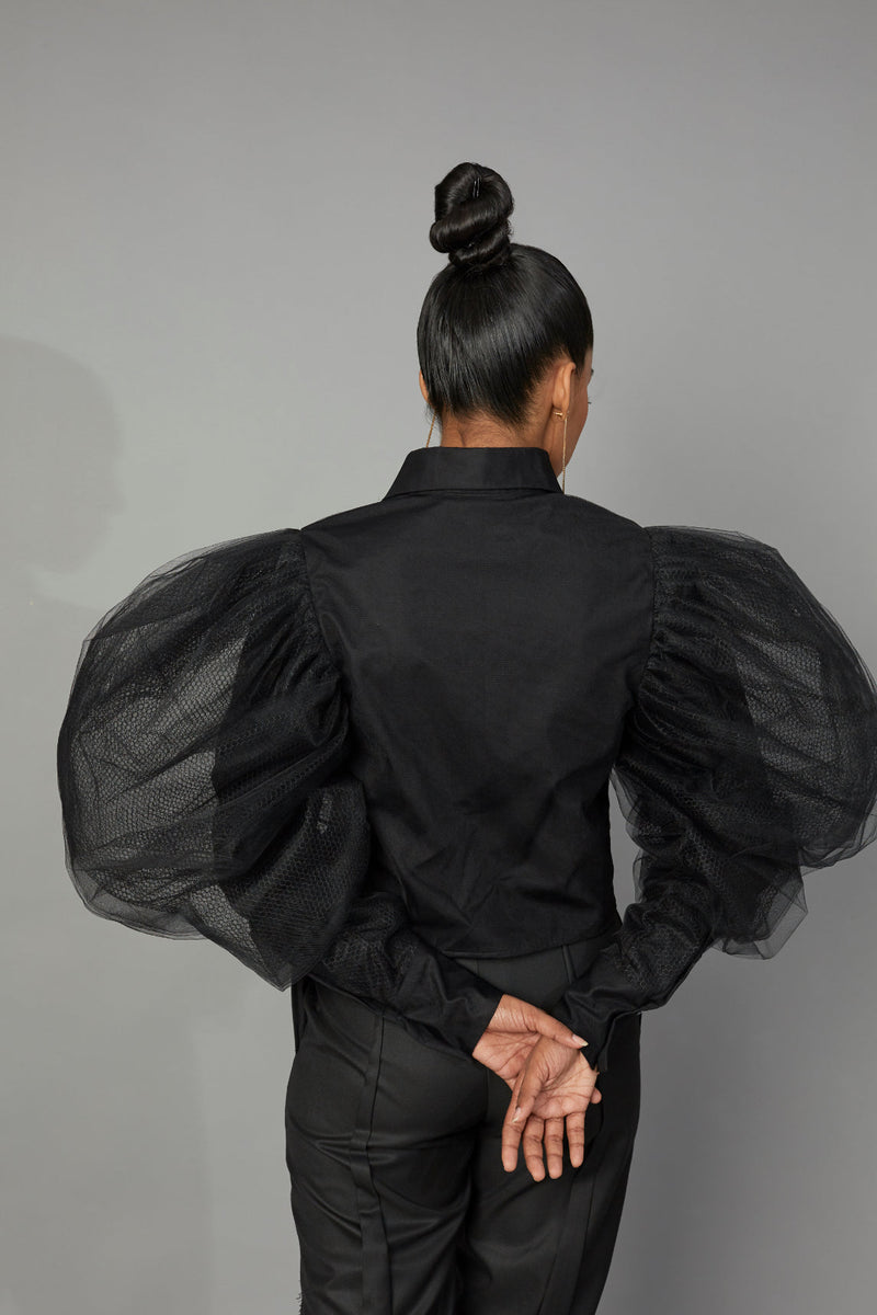 WOLF WING TULLE BLOUSE - ourCommonplace